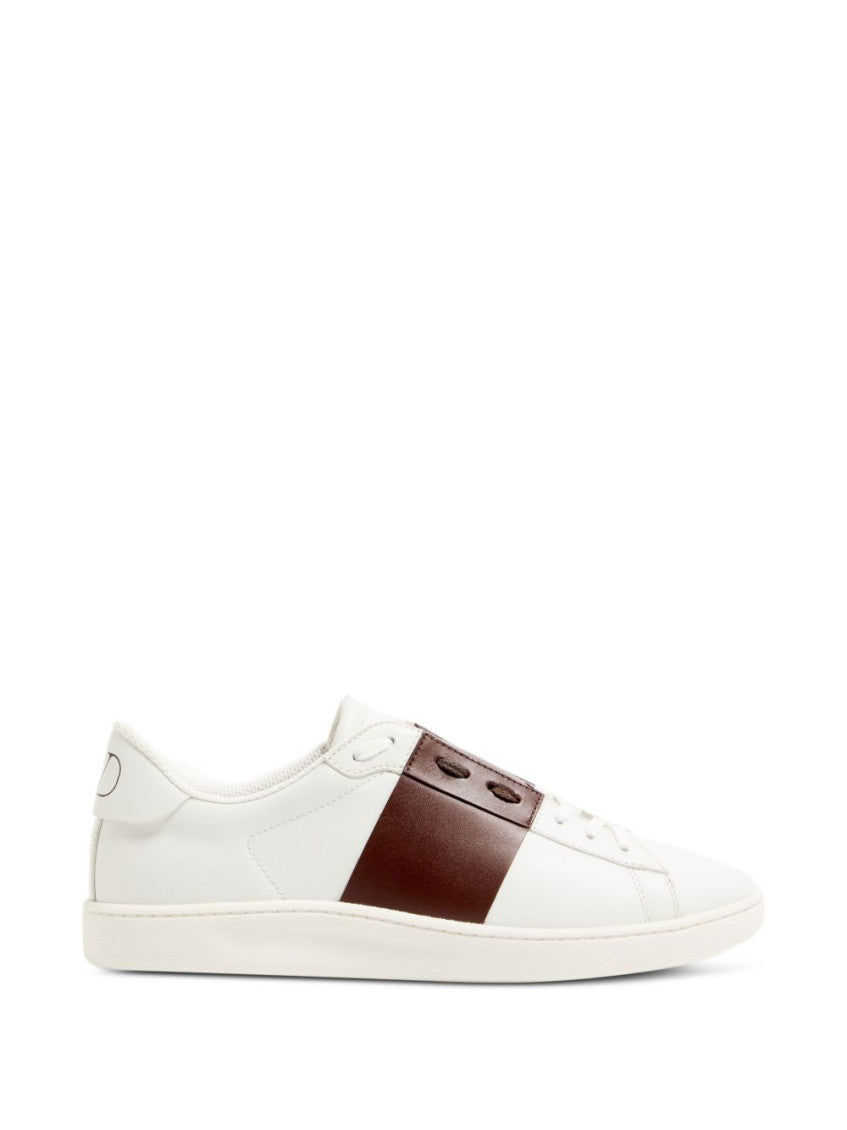 Brown Color Block Sneakers 1