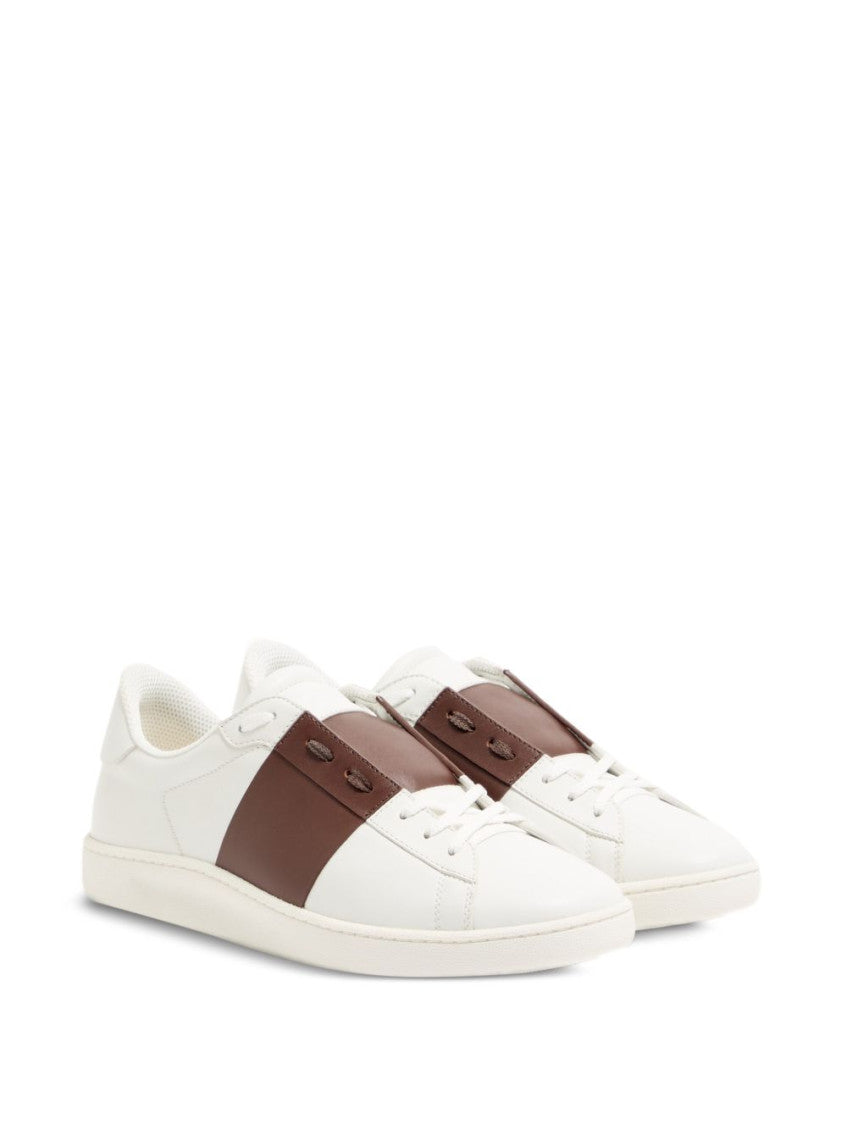 Brown Color Block Sneakers 2