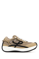 Beige Logo Sneakers 1