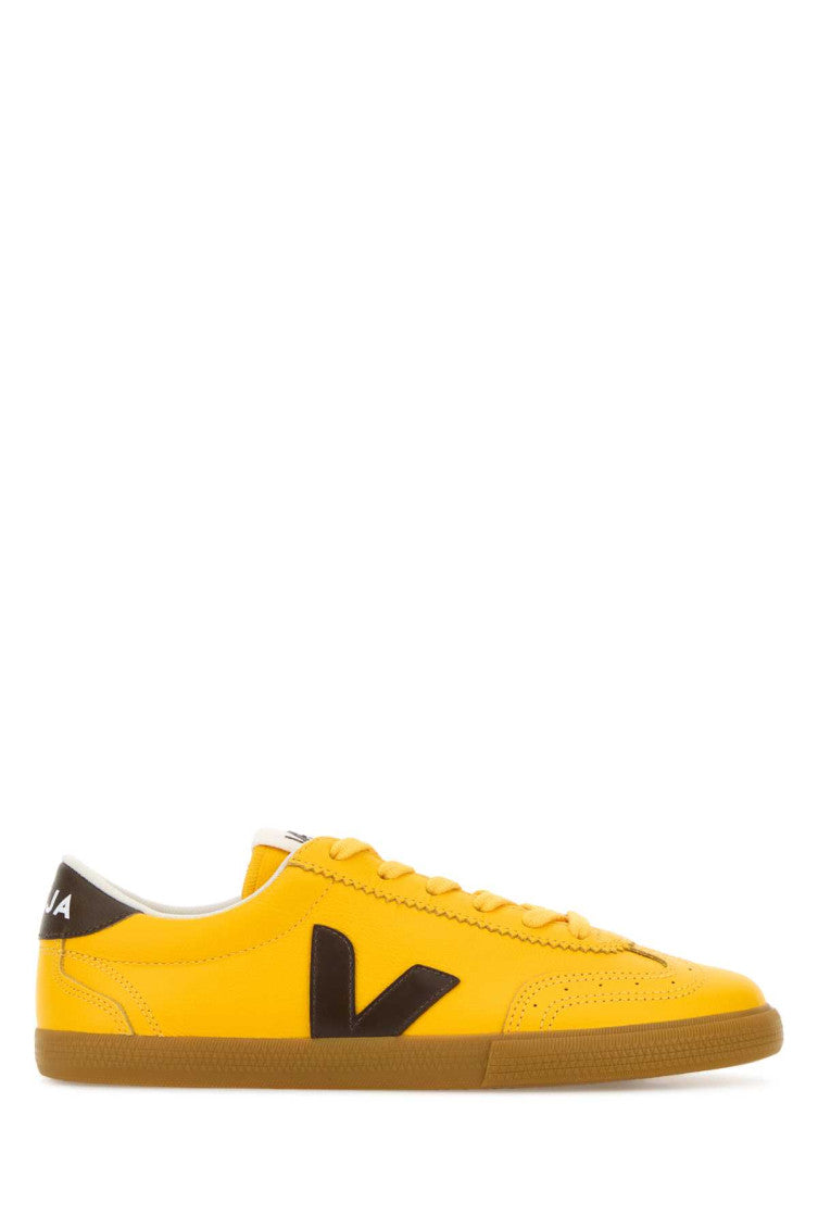 Yellow Color Block Volley Sneakers 1