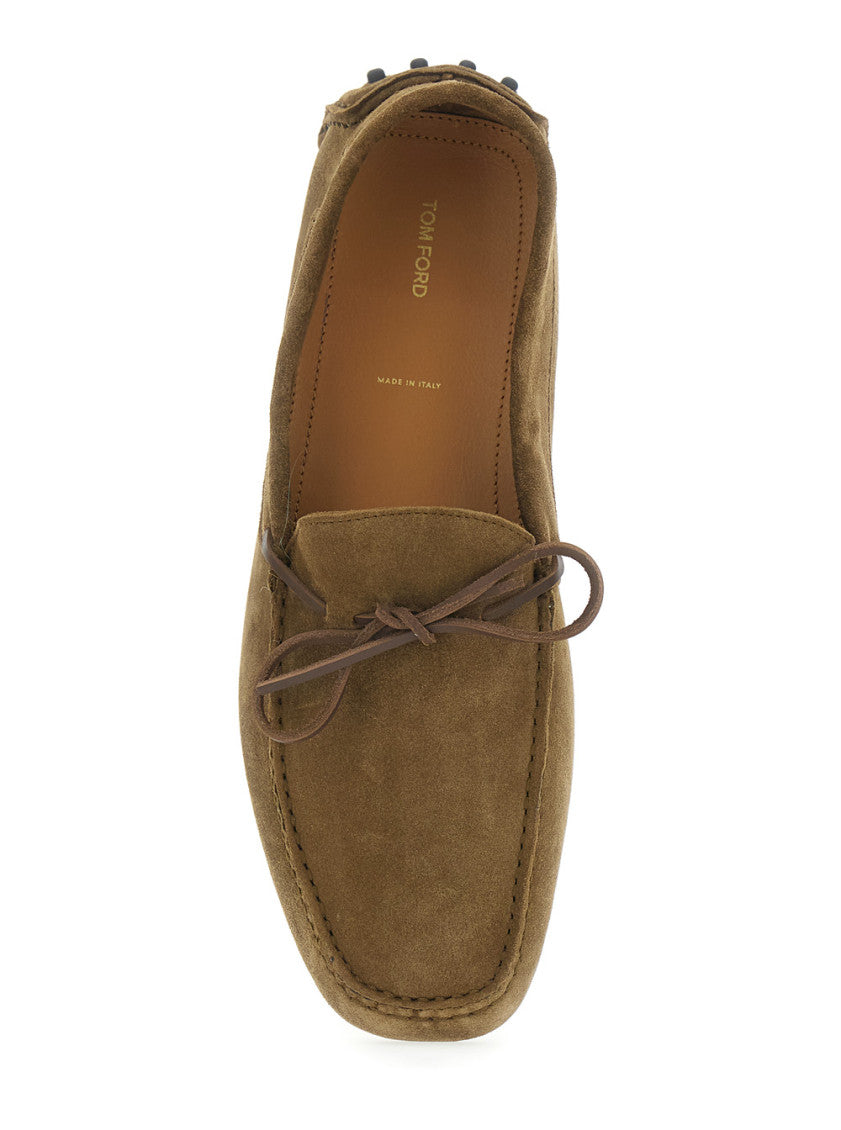 Brown Lace Up Loafers 4