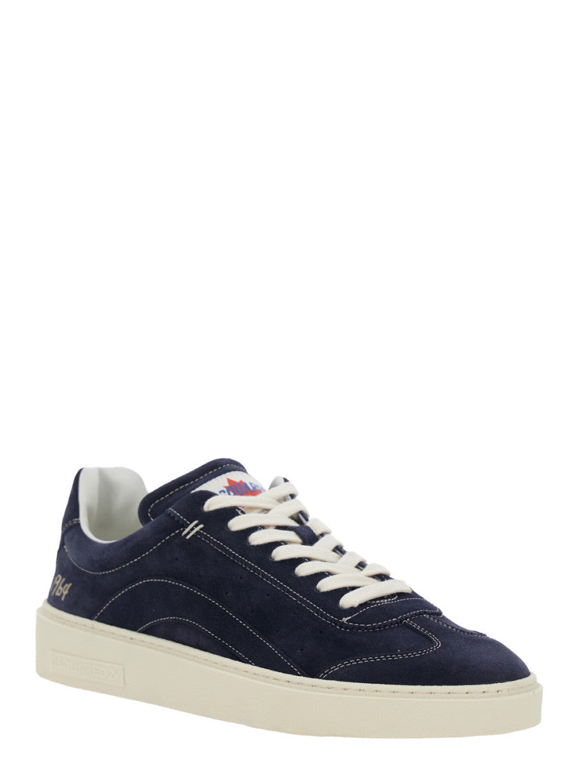 Blue Logo Low Top Sneakers 2