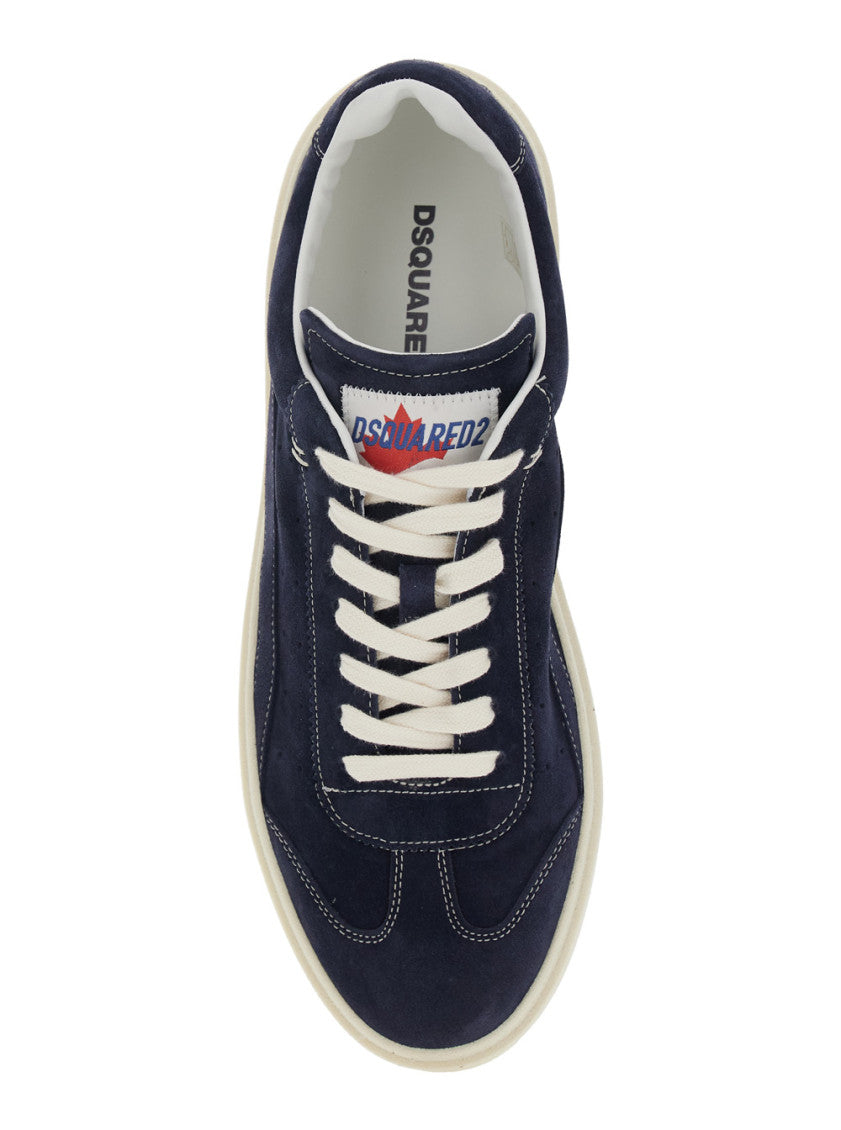 Blue Logo Low Top Sneakers 4