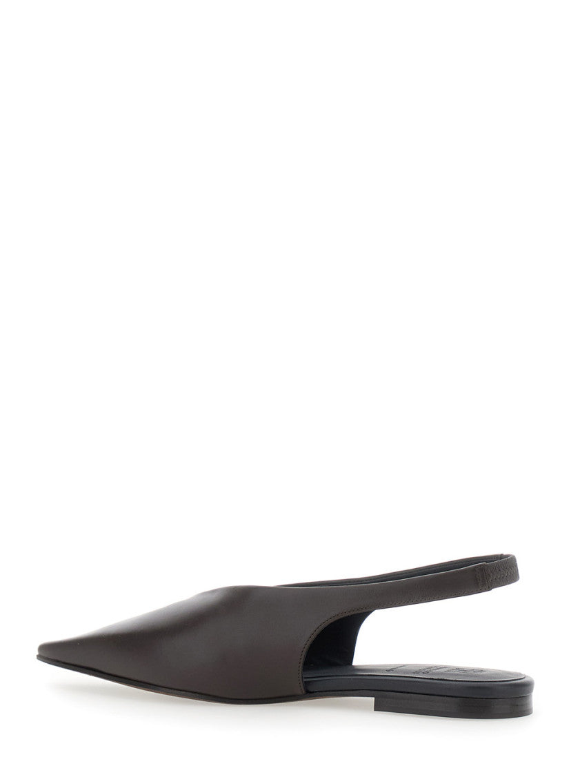 Dark Brown Slingback Ballet Flats 3