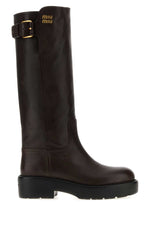 Dark Brown Knee-high Boots 1