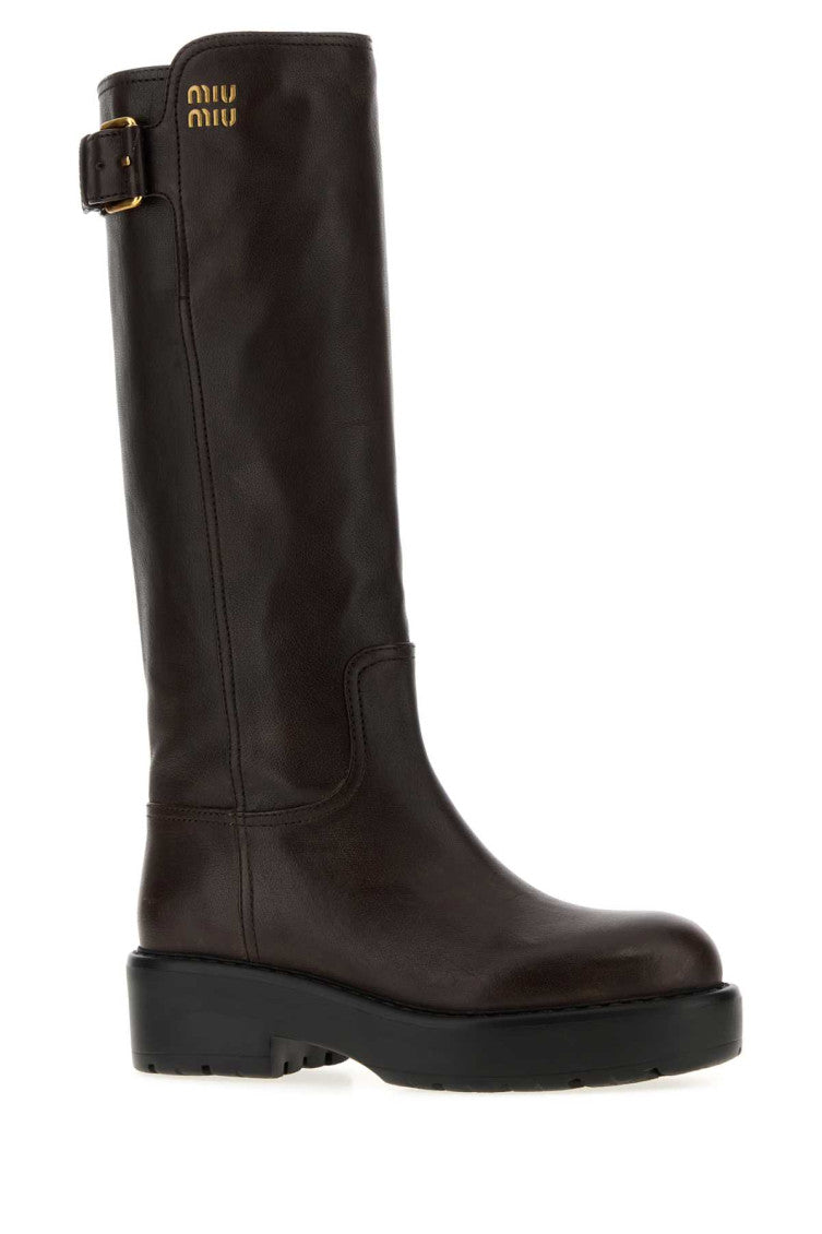 Dark Brown Knee-high Boots 2