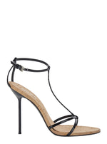Black Lidia Leather Heels 1