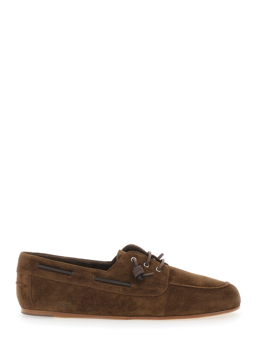 Brown College Suede Loafers 1