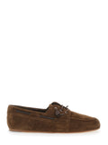 Brown College Suede Loafers 1