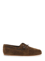 Brown College Suede Loafers 1