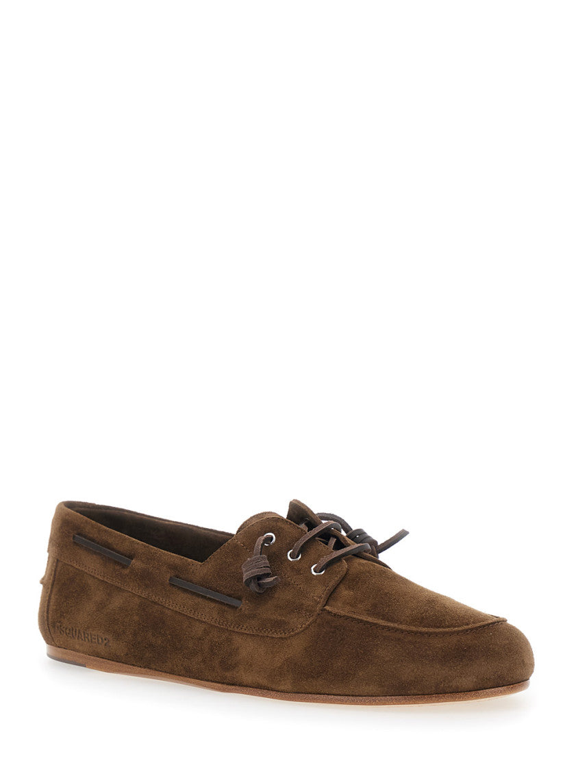 Brown College Suede Loafers 2