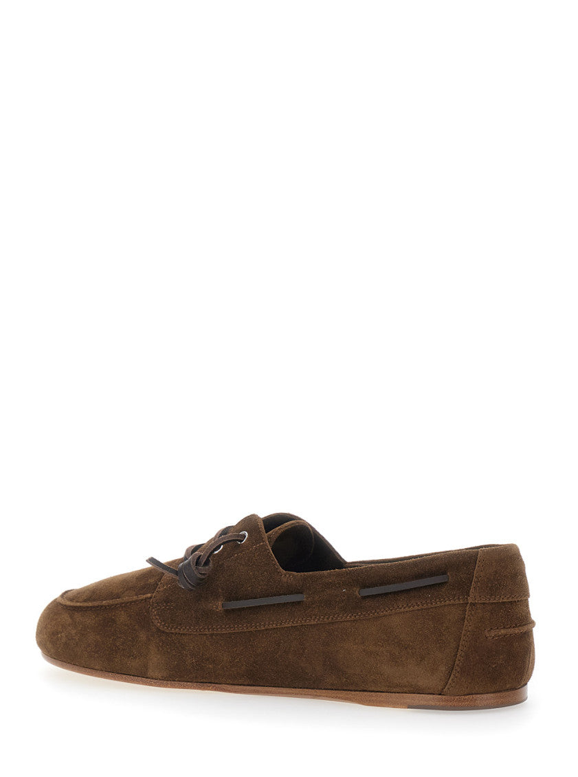 Brown College Suede Loafers 3