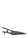 Black Oxalis Slingback Pumps 1