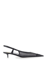 Black Oxalis Slingback Pumps 1
