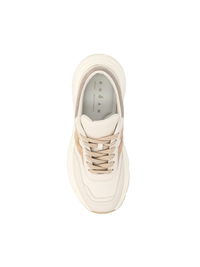 Beige Hi-Fi Suede Sneakers 3