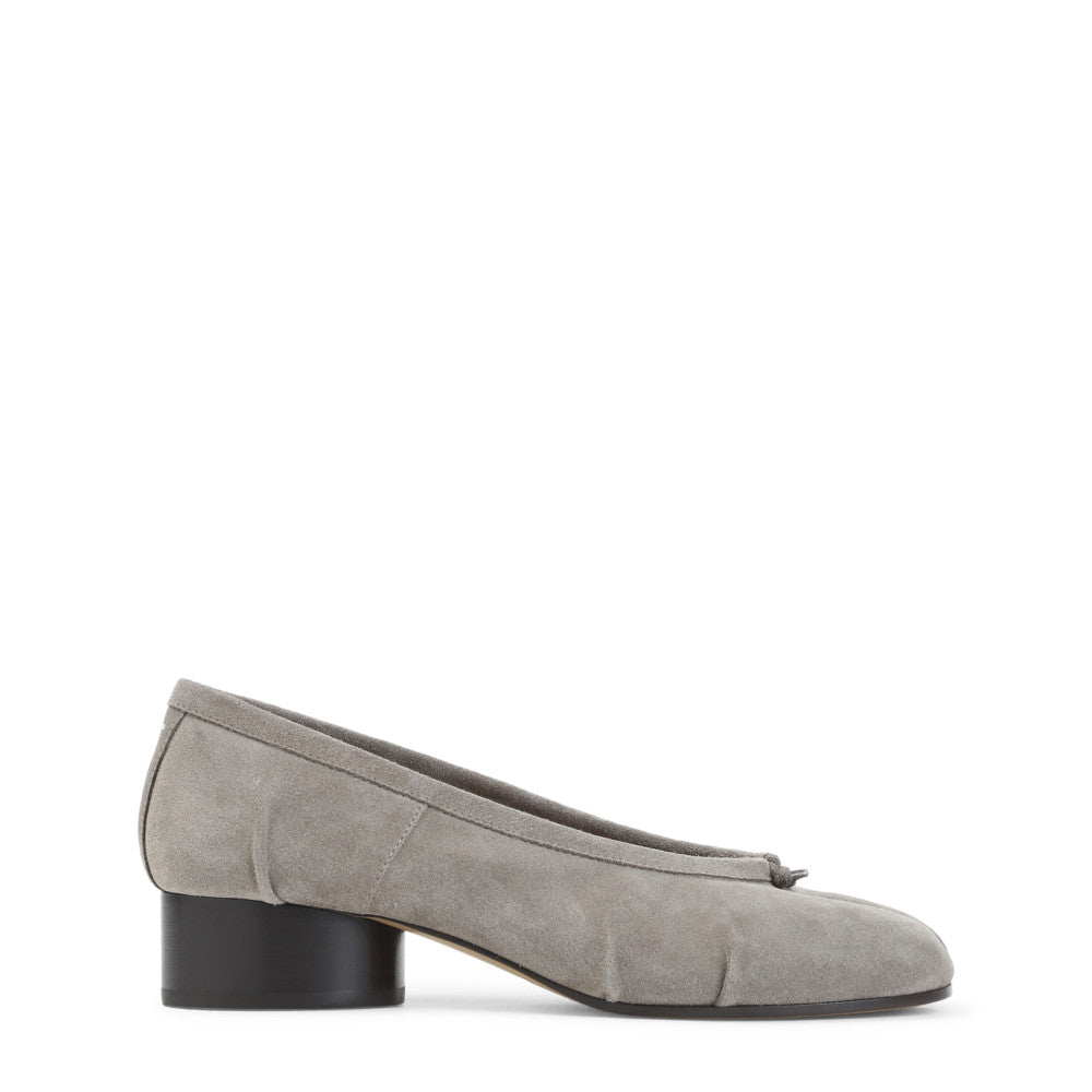 Grey Suede Ballet Flats 1