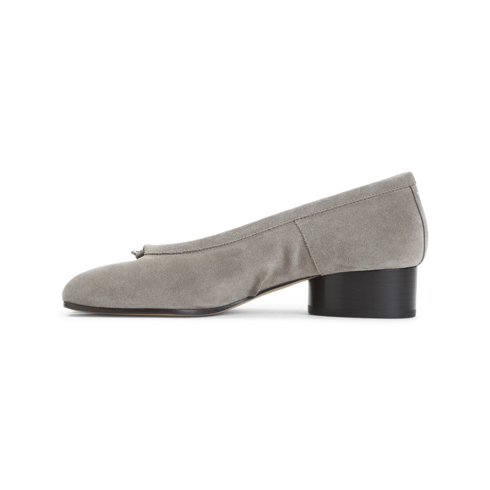 Grey Suede Ballet Flats 2