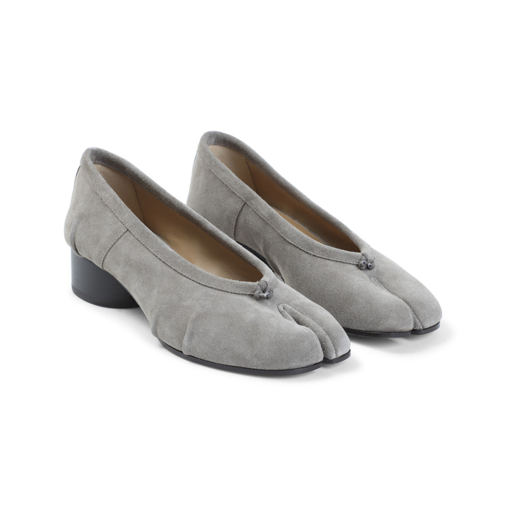 Grey Suede Ballet Flats 3