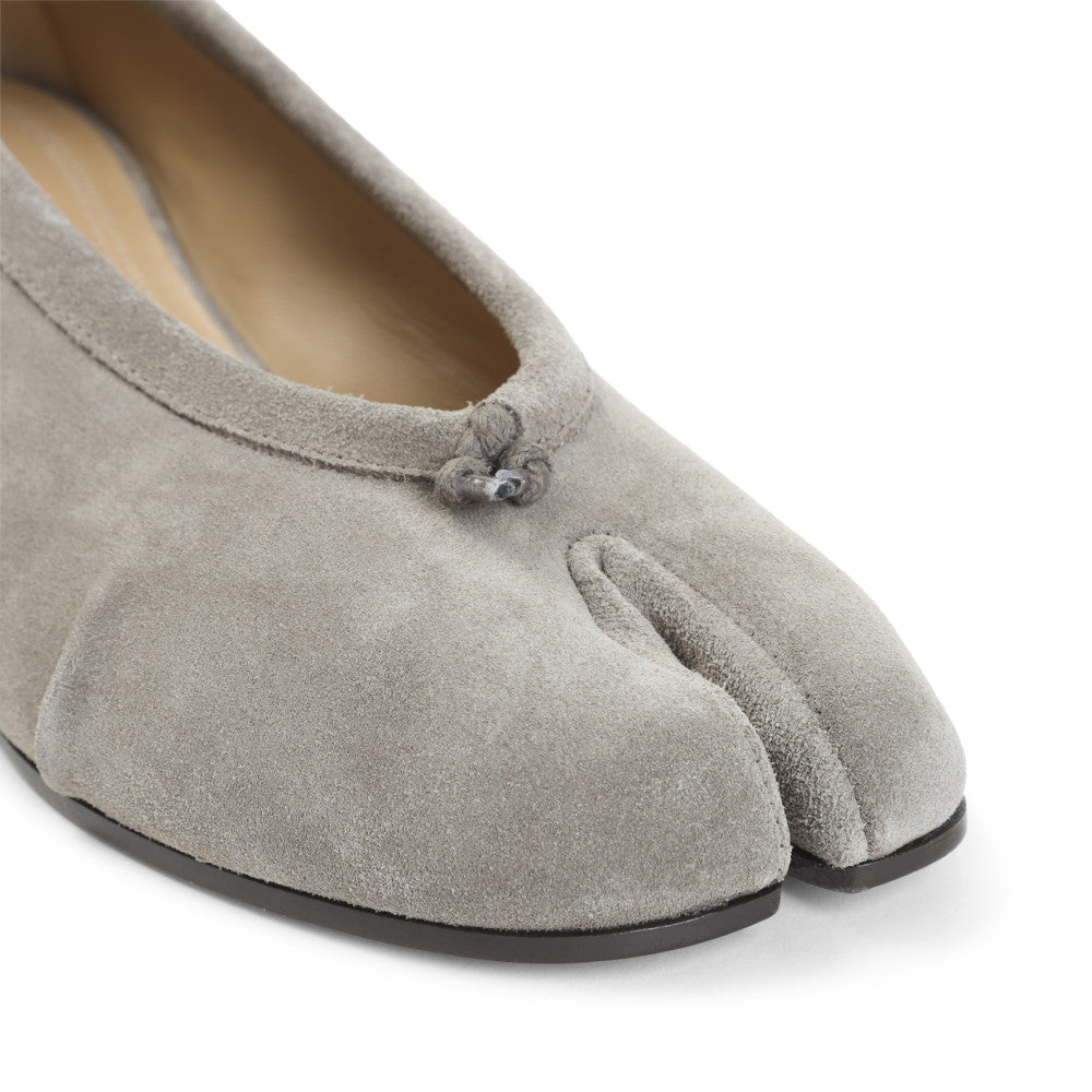 Grey Suede Ballet Flats 4