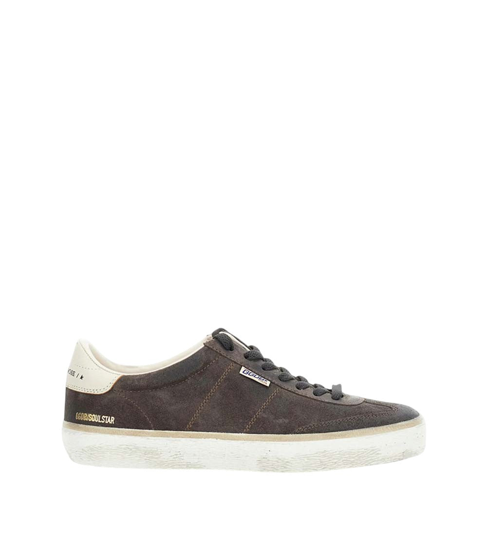 Brown Distressed Super-Star Sneakers 1