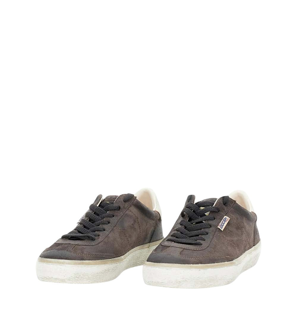 Brown Distressed Super-Star Sneakers 2