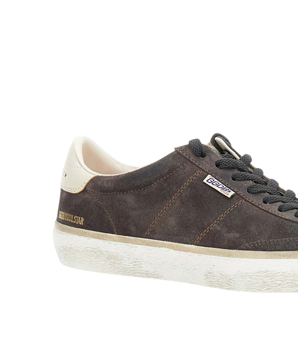 Brown Distressed Super-Star Sneakers 4