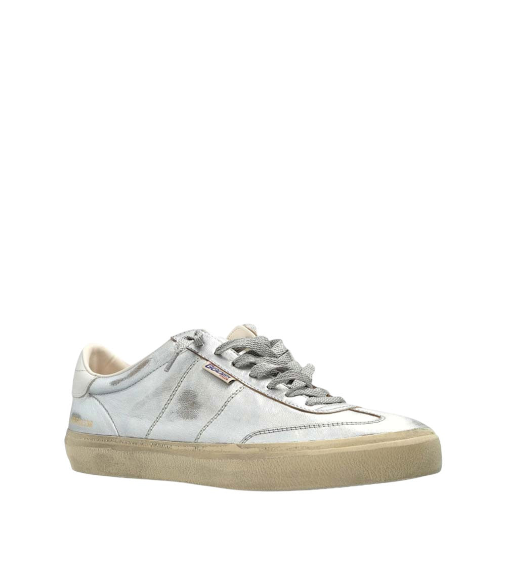 Silver Distressed Sneakers 1