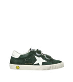 Babies Dark Green Logo Sneakers 1