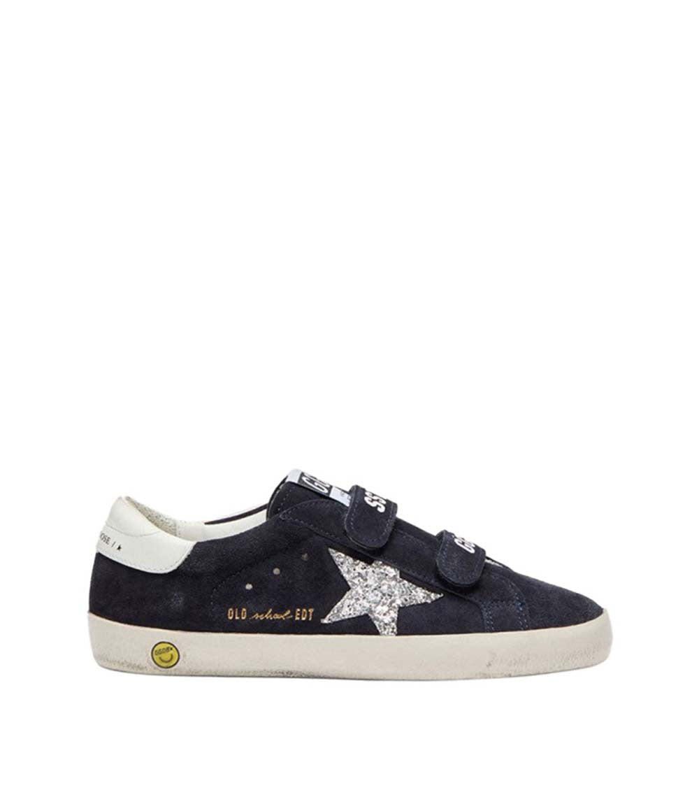 Baby Girls Navy Blue Star Sneakers 1