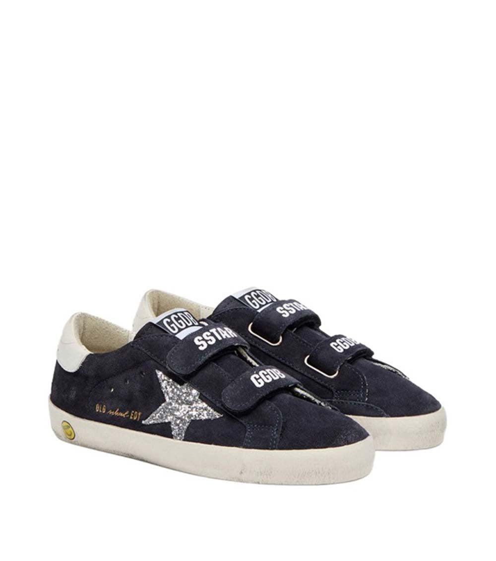 Baby Girls Navy Blue Star Sneakers 2
