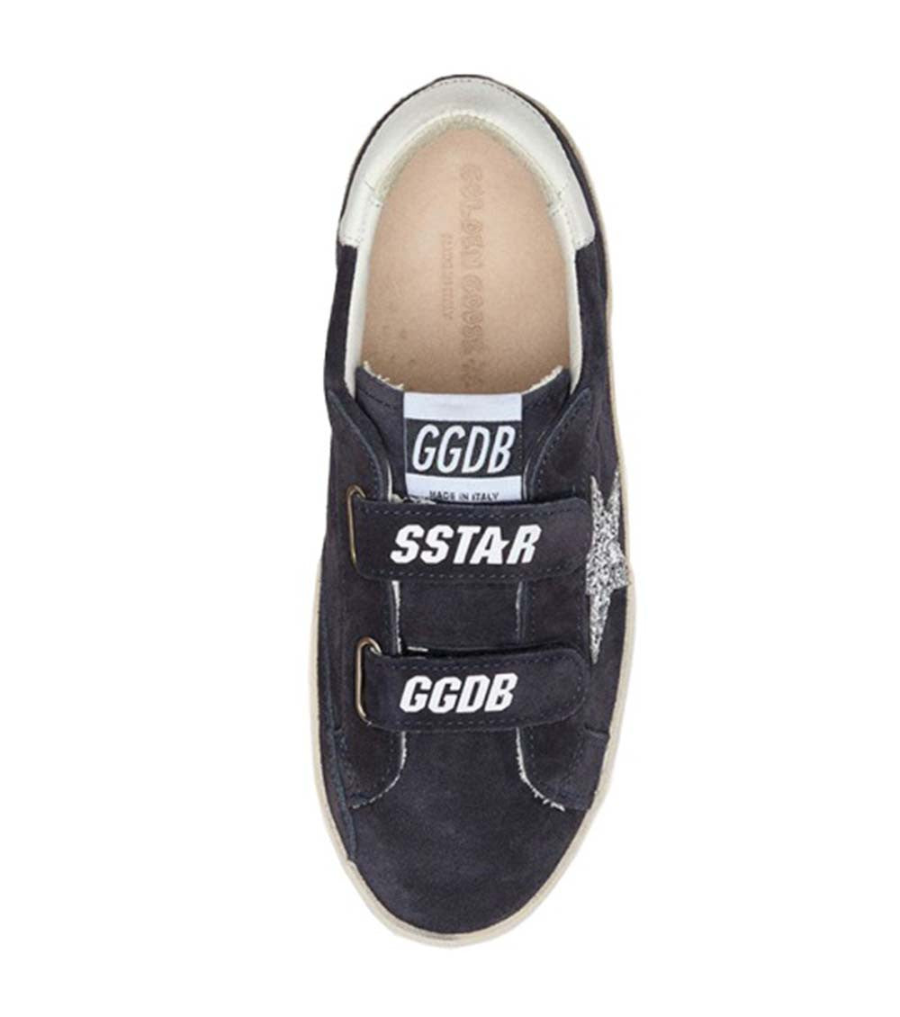 Baby Girls Navy Blue Star Sneakers 3