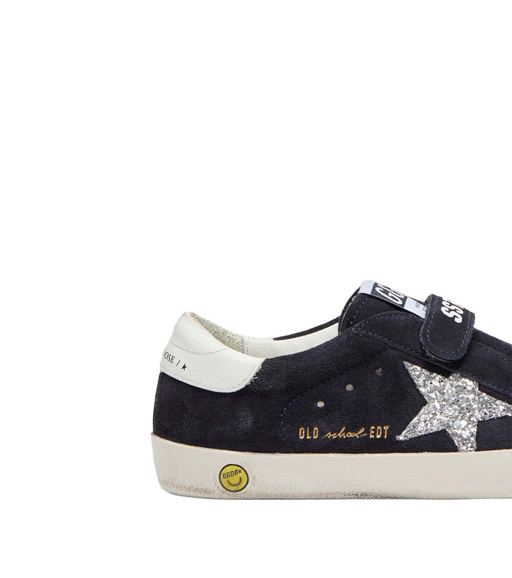 Baby Girls Navy Blue Star Sneakers 4