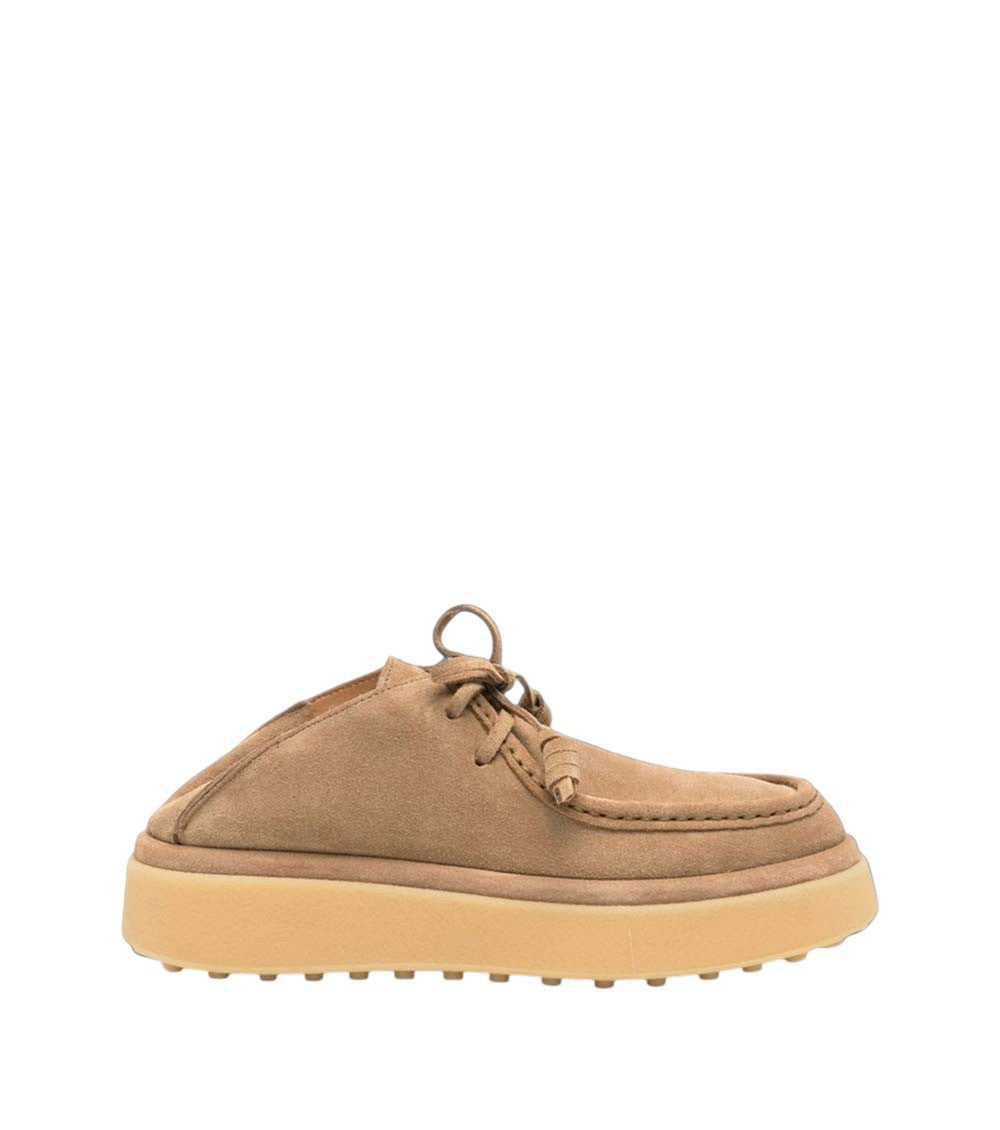 Brown Suede Platform Loafers 3