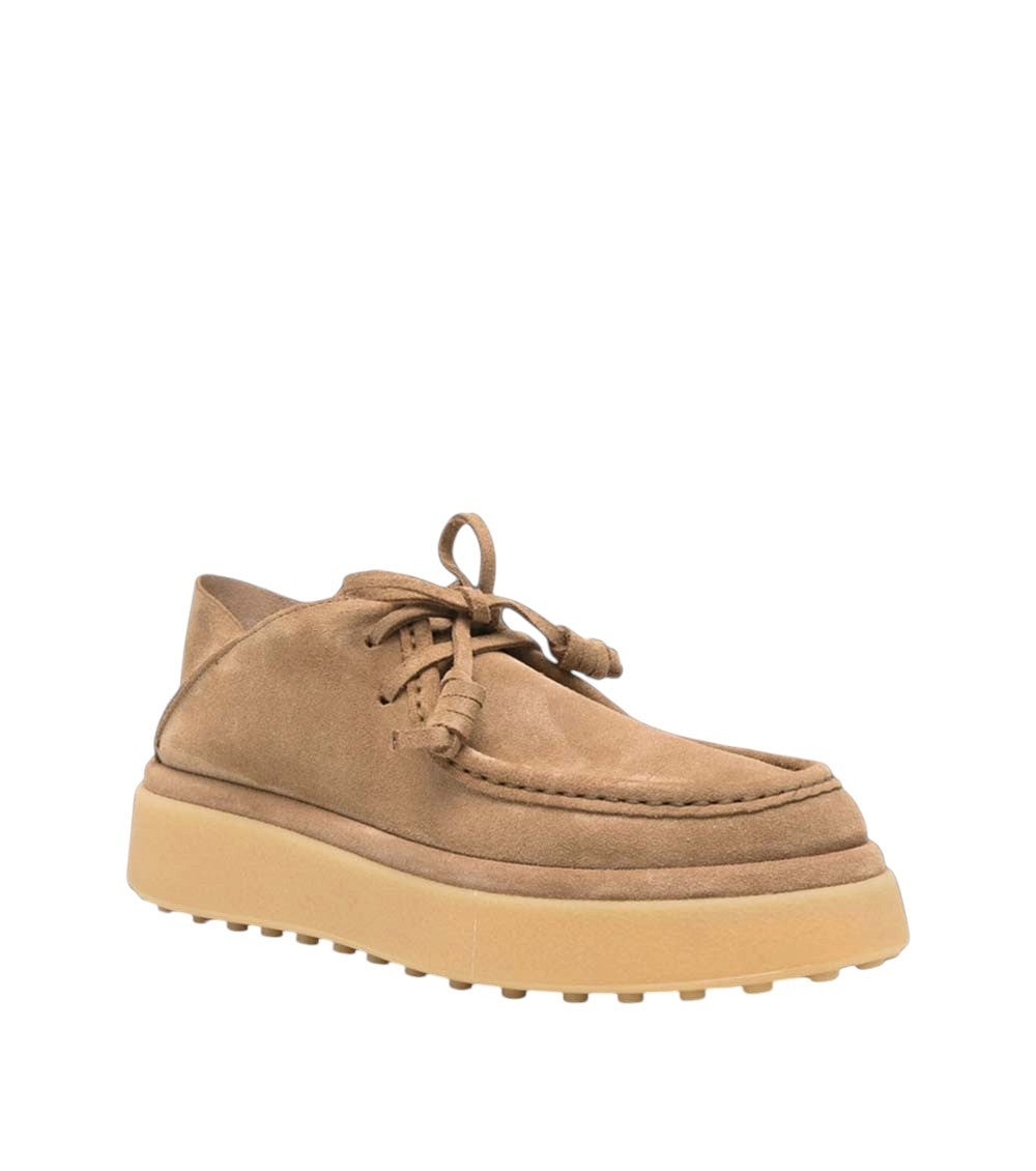 Brown Suede Platform Loafers 5