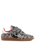 Black Printed Beth Sneakers 1