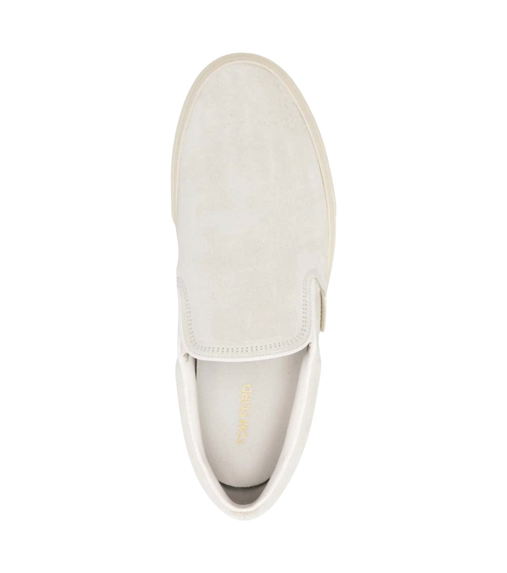 White Slip-On Sneakers 3