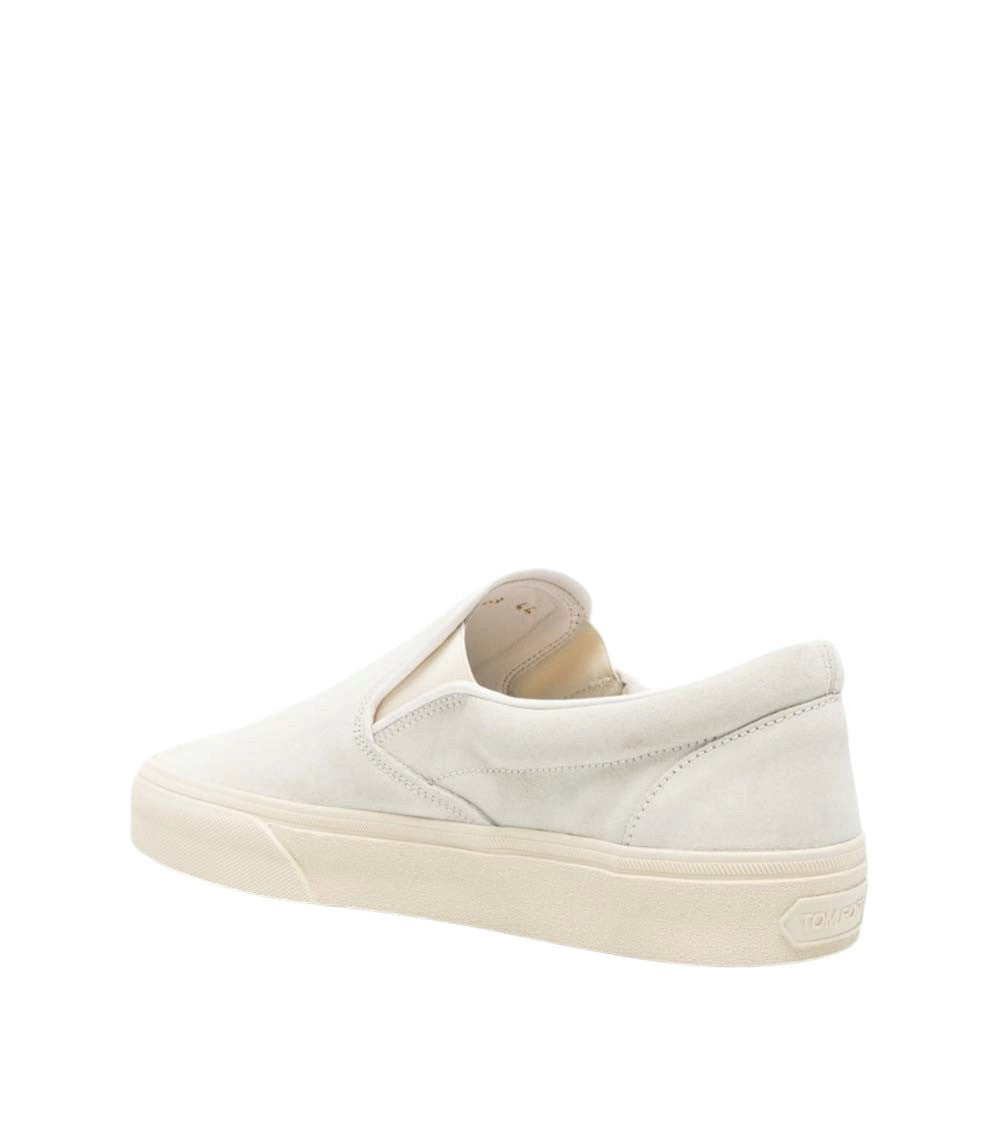 White Slip-On Sneakers 4