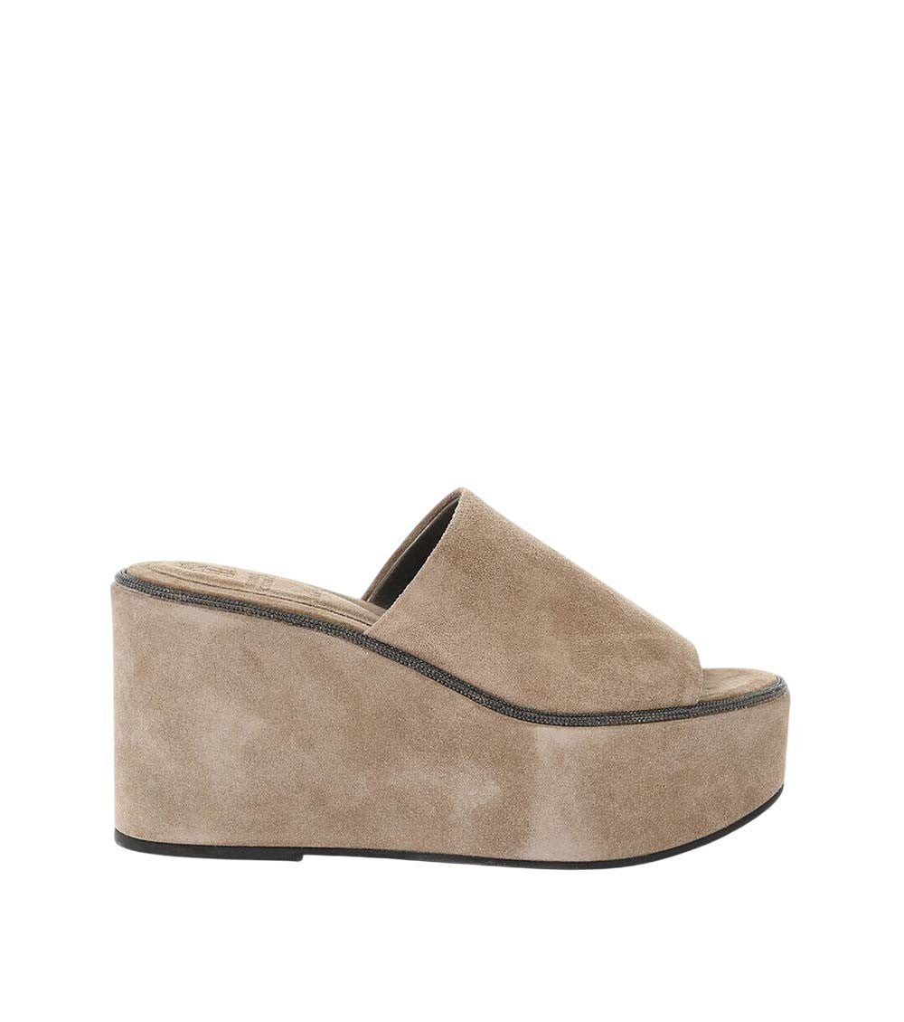 Brown Suede Wedges 1