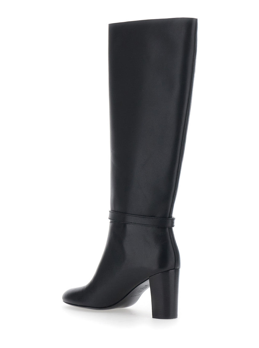 Black Romy Leather-70 Boots 3