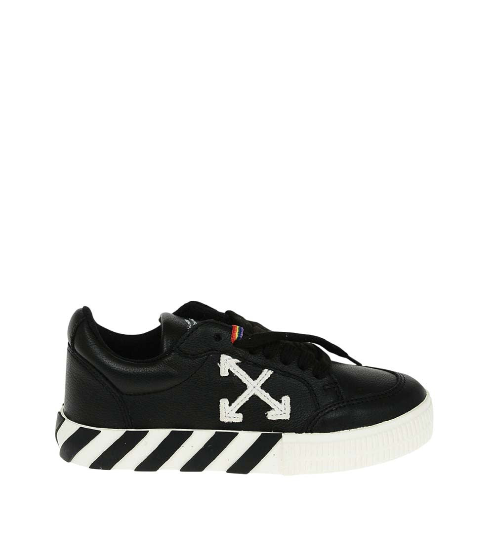 Boys Black Leather Sneakers 1