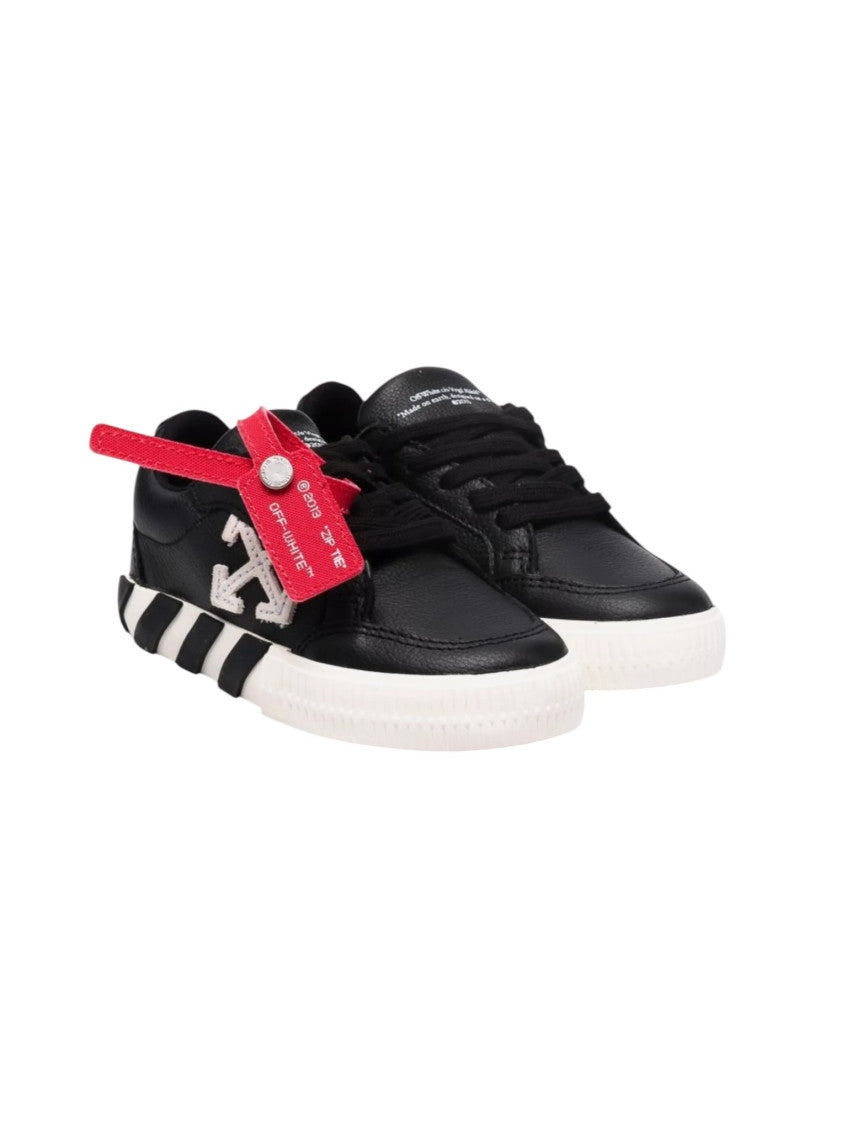 Boys Black Leather Sneakers 2