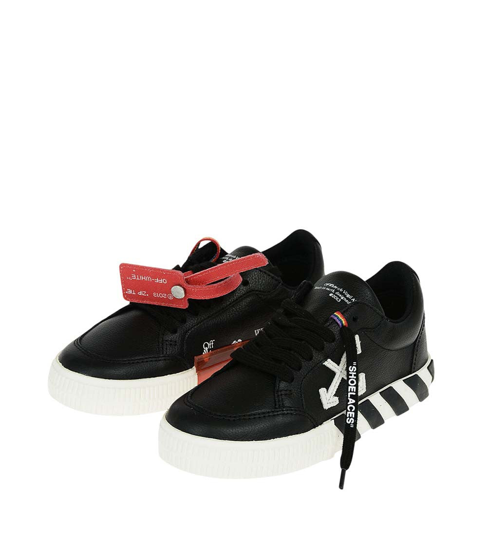 Boys Black Leather Sneakers 4