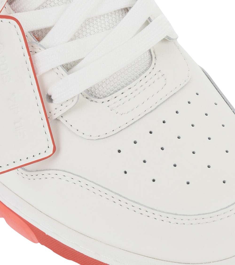 Red Leather Low-Top Sneakers 3
