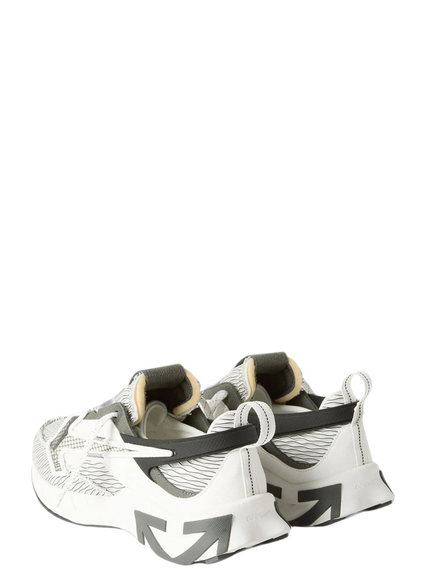 White Graphic Space Memo Sneakers 4
