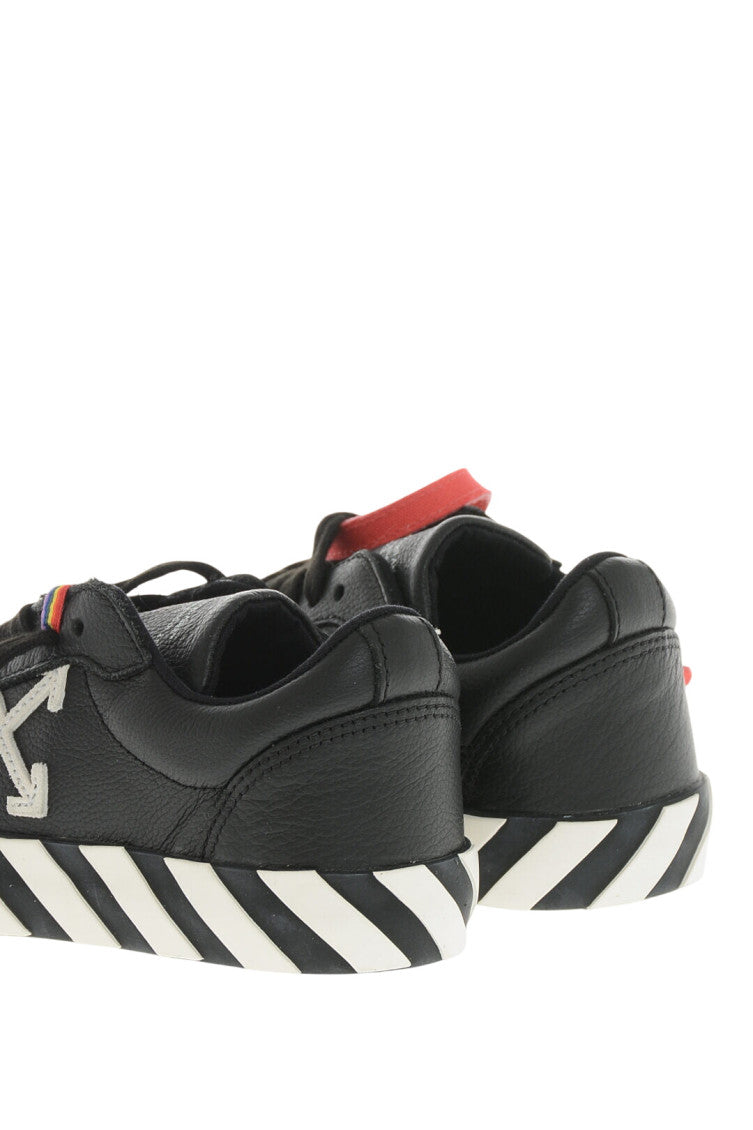 Boys Black Leather Low-Top Sneakers 3