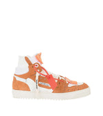 Orange Painting-Effect Sneakers 1