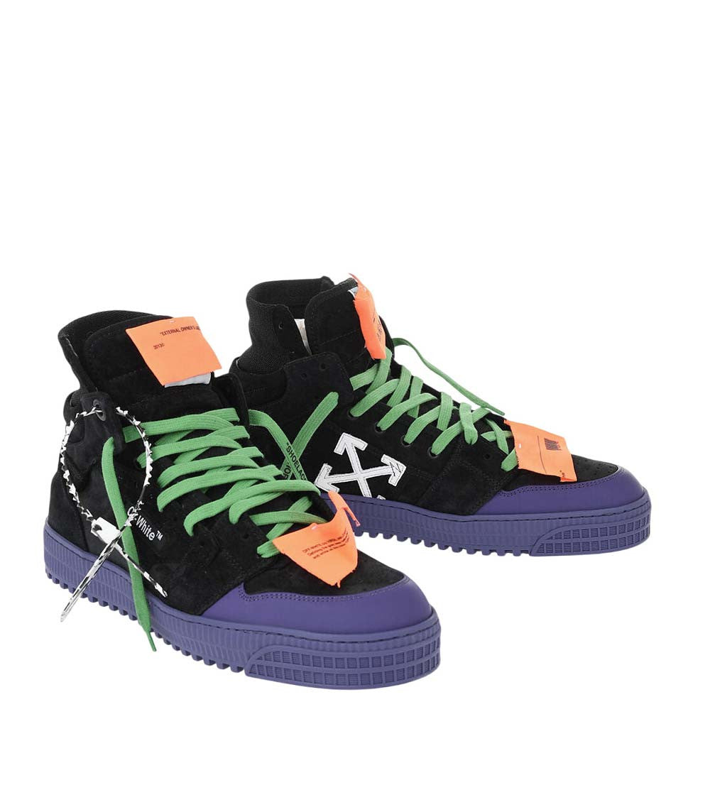 Blue Logo High-Top Sneakers 3