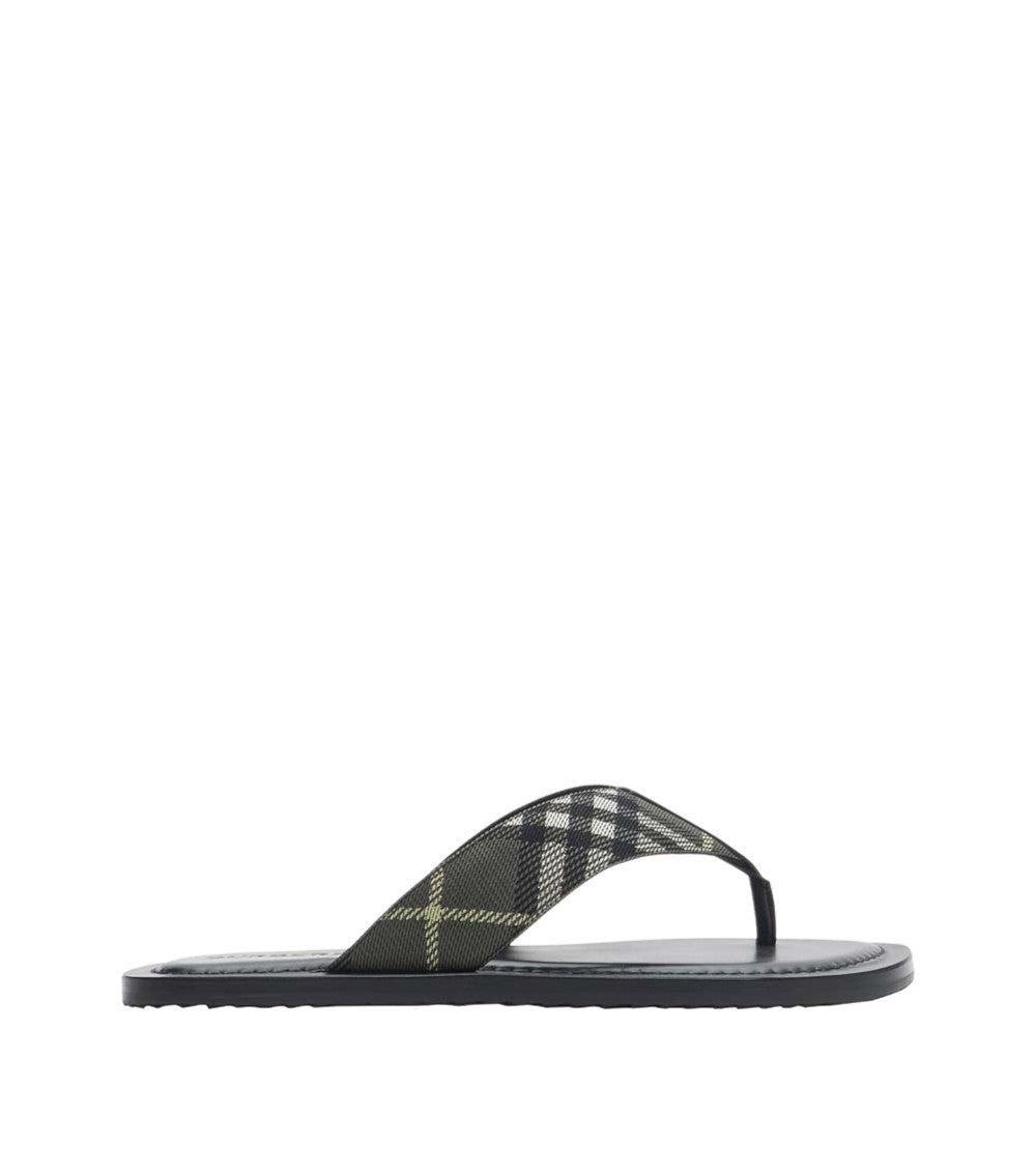 Black Checks Sandals 1