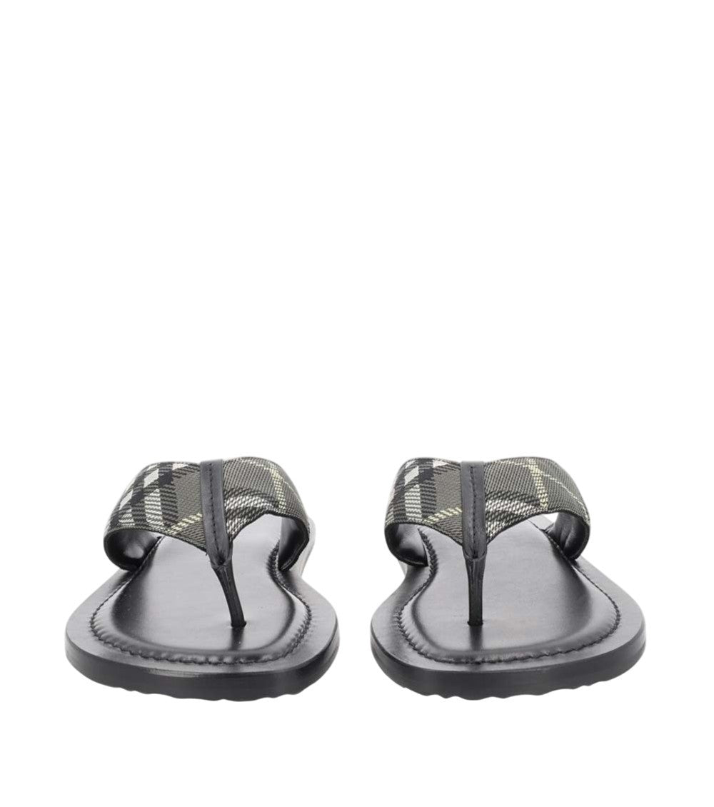 Black Checks Sandals 2