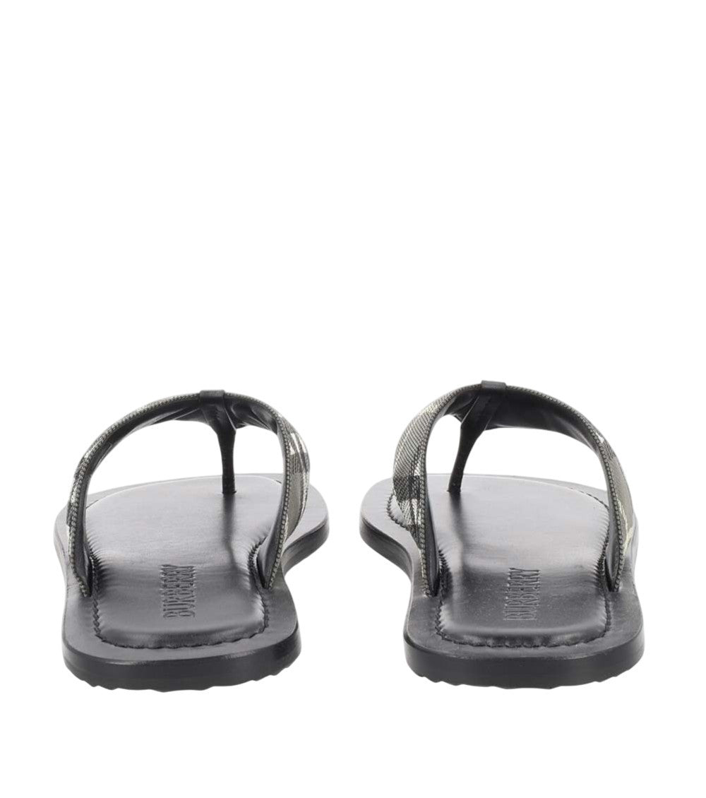 Black Checks Sandals 3